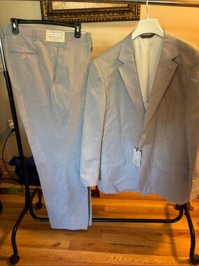 Merona Light Blue Seersucker Two-Piece Suit